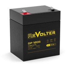 Revolter GP 1205. Аккумулятор автомобильный герметичный свинцово-кислотный. Revolter