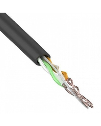 U/UTP, CAT 5e, PE, 2PR, 24AWG, OUTDOOR, SOLID, черный, 305м, REXANT (01-0025). Кабель «витая пара» (LAN) для структурированных систем связи. Rexant в Саранске