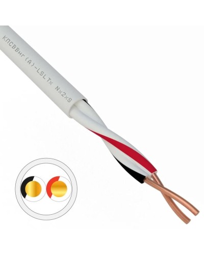 КПСВВнг(А)-LSLTx 1х2х0,5 REXANT (01-4870). Кабель для систем передачи данных пониженной пожароопасности c низким дымо- и газовыделением, с низкой токсичностью продуктов горения. Rexant в Саранске
