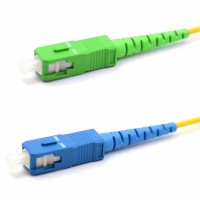 Патч-корд оптический переходной (SM), 9/125 (OS2), SC/APC-SC/UPC, (Simplex), LSZH, 10м REXANT (50-2062): Патч-корд оптический