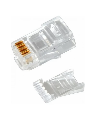 Разъем RJ-45(8P8C) под витую пару, UTP, CAT 6, с вставкой REXANT (05-1031). Разъем RJ-45. Rexant в Саранске