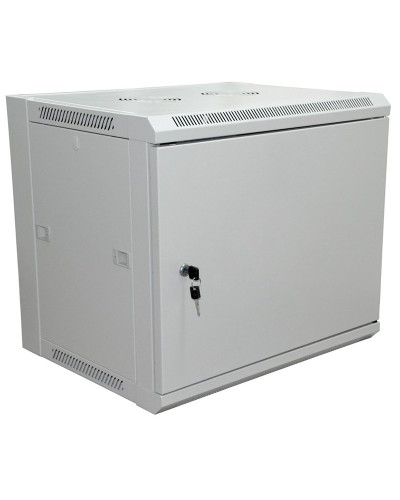 Шкаф телекоммуникационный 19 настенный 6U 600×450×370 мм (ШxГxВ) - передняя дверь металл, боковые стенки съемные (разобранный), RAL 7035 (04-2210). Шкаф телекоммуникационный 19 настенный 6U. Rexant в Саранске