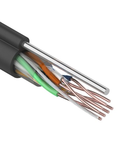 U/UTP 4PR 24AWG CAT5e 305м OUTDOOR+ТРОС*1 REXANT (01-0046). Кабель «витая пара» (LAN) для структурированных систем связи. Rexant в Саранске