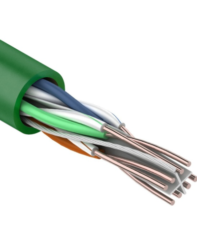 U/UTP, CAT 6, нг(А)-LSLTx, 4х2х0,575мм, 23AWG, INDOOR, SOLID, зеленый, 305м REXANT (01-0071). Кабель «витая пара» (LAN) для структурированных систем связи. Rexant в Саранске