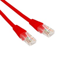 Патч-корд U/UTP CAT 6, RJ45-RJ45, 26AWG, LSZH, красный, 5м REXANT (02-0293-5). Патч-корд UTP. Rexant
