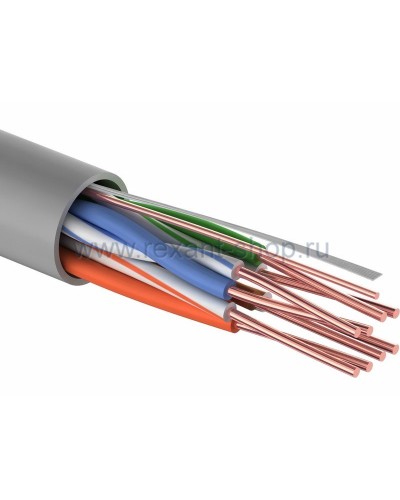 U/UTP 4PR, 24AWG, CAT5e, PVC, 100м REXANT (01-0043-100). Кабель «витая пара» (LAN) для структурированных систем связи. Rexant в Саранске