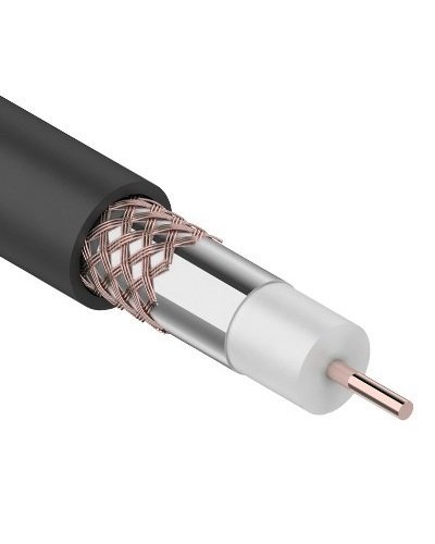 RG-6U+Cu, 75 Ом, Cu/Al/Cu, 64%, 305 м OUTDOOR REXANT (01-2232). Кабель коаксиальный радиочастотный. Rexant в Саранске