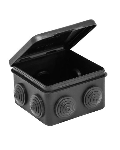 Коробка TYCO ОП 80х80х50мм откидная крышка УХЛ1 IP54 черный (67040МЧ). Коробка распределительная. RuVinil в Саранске