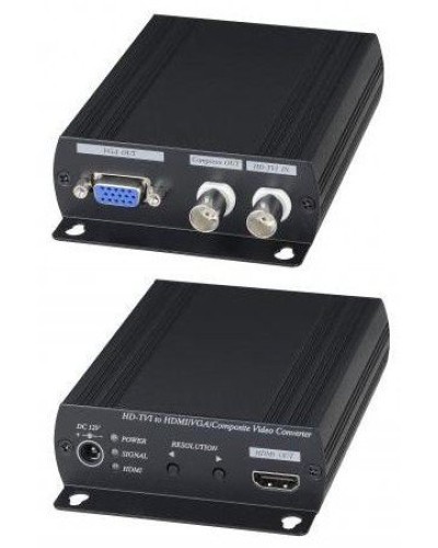 AD001HD4. Преобразователь-разветвитель AHD/HDCVI/HDTVI в HDMI/VGA/CVBS. SC&T в Саранске