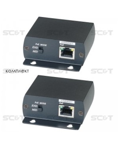 IP01P. Удлинитель Ethernet с PoE. SC&T в Саранске