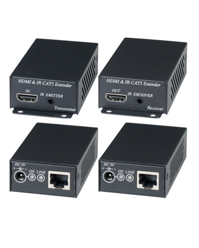 HE02EI. Комплект для передачи HDMI-сигнала с ИК-повторителем. SC&T в Саранске