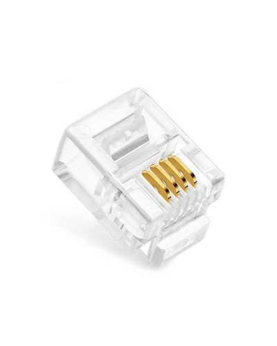 Коннекторы 6P4C (RJ-11) (100шт) (10-0227). Телефонный разъем 6P4C (RJ-11). SUPRLAN в Саранске