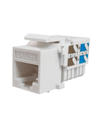 Модуль-вставка Keystone Кат5е, инстр.зад, белый UTP (10-0313): Вставка Keystone Jack RJ-45 в Саранске