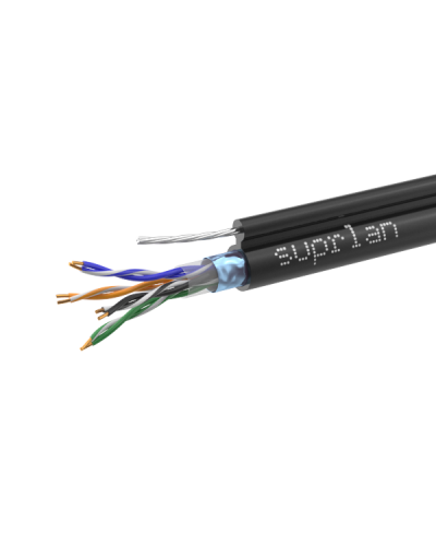 FTP Cat.5e 4x2xAWG24 Cu PE Outdoor T-FG8 (трос) Median (01-1035-1). Кабель «витая пара» (LAN) для структурированных систем связи. SUPRLAN в Саранске