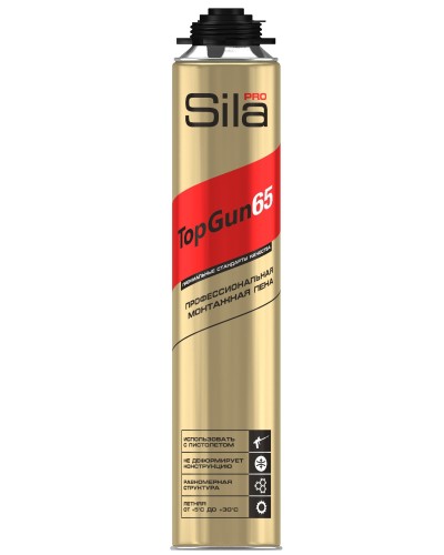 Пена монтажная Sila Pro TopGun 65, 875 мл. Пена монтажная. Sila в Саранске