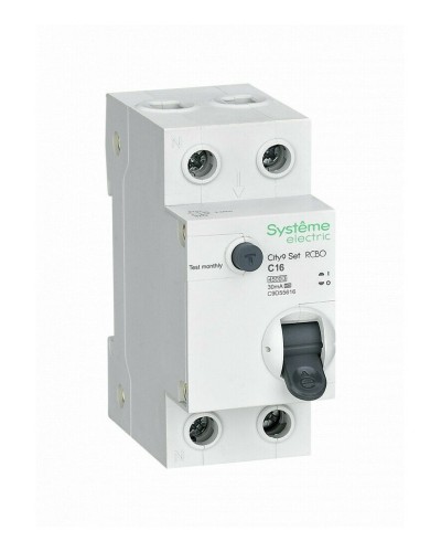 City9 Set 1P+N С 16А 4.5kA 30мА A 230В (C9D55616). Автоматический выключатель дифференциального тока. Systeme Electric в Саранске