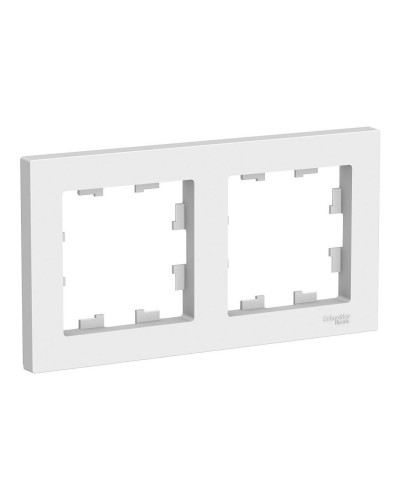 AtlasDesign рамка 2-местная универсальная, белый (ATN000102). Рамка. Systeme Electric в Саранске