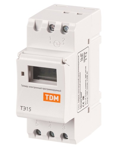 ТЭ15-1мин/7дн-16on/off-16А-DIN TDM (SQ1503-0005). Таймер электронный. TDM ЕLECTRIC в Саранске