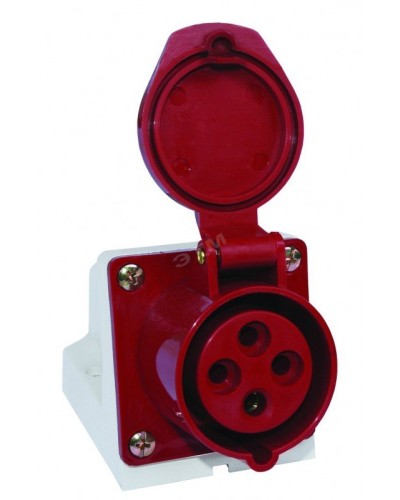 Розетка 114 стационарная 3Р+РЕ 16А 380В IP44 (SQ0602-0002). Розетка. TDM ЕLECTRIC в Саранске