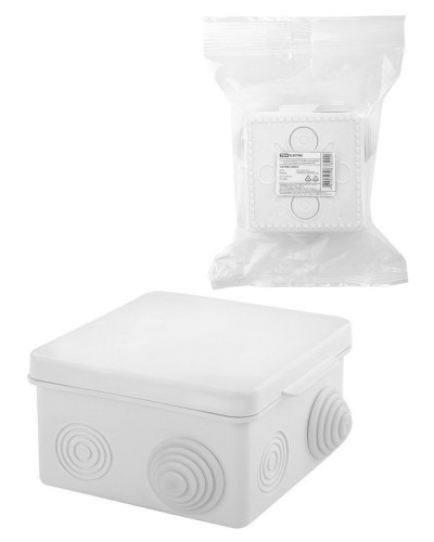 Коробка ОП 80х80х50мм, крышка, IP54, 7вх., белая (SQ1401-0922). Распаячная коробка. TDM ЕLECTRIC в Саранске