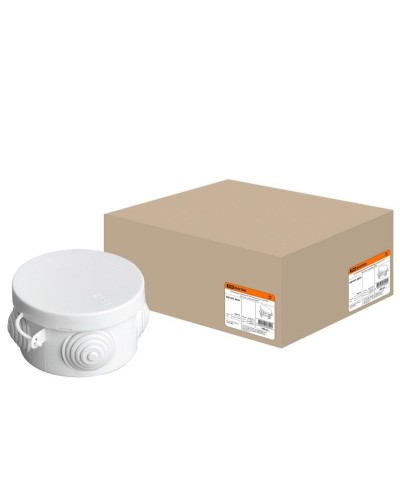 Коробка ОП D65х40мм, крышка, IP54, 4вх. (SQ1401-0501). Распаячная коробка. TDM ЕLECTRIC в Саранске