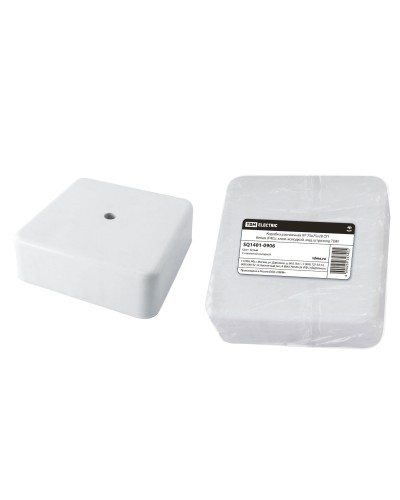 Коробка КР 75х75х28 ОП белая, IP40, с клеммной колодкой (SQ1401-0906). Распаячная коробка. TDM ЕLECTRIC в Саранске