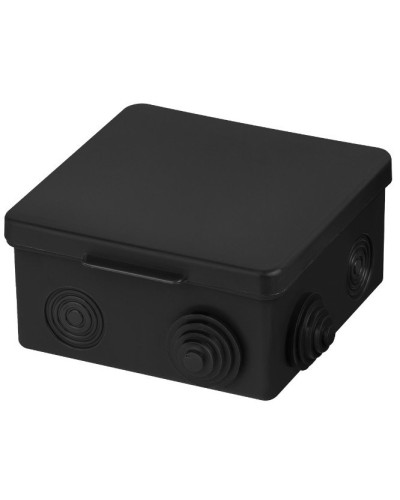 Распаячная коробка ОП 100х100х55мм, крышка, IP54, 8вх., черная TDM (SQ1401-0913). Распаячная коробка ОП. TDM ЕLECTRIC в Саранске