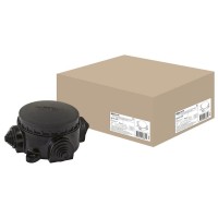 КЭМ 1-10-3Б ОП D78мм IP44, 3-х рожковая (карболит) TDM (SQ1401-1002). Коробка электромонтажная. TDM ЕLECTRIC