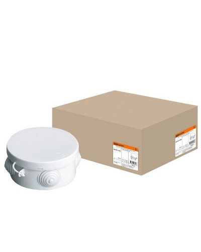 Коробка ОП D85х40мм, крышка, IP54, 4вх. (SQ1401-0102). Распаячная коробка. TDM ЕLECTRIC в Саранске