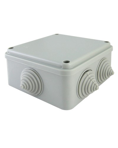 Коробка ОП 100х100х50мм, крышка на винтах, IP55, 6 вх. (SQ1401-1234). Распаячная коробка. TDM ЕLECTRIC в Саранске