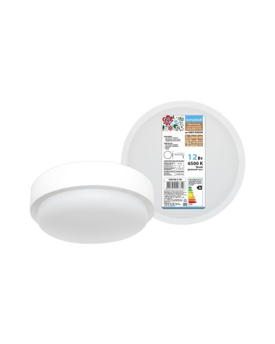 ДПП 3901 12Вт 6500К IP65 белый круг (SQ0366-0140). Светодиодный светильник LED. TDM ЕLECTRIC в Саранске