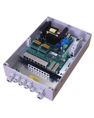 TFortis PSW-2G8F+. Коммутатор для подключения 8 камер. TFortis в Саранске