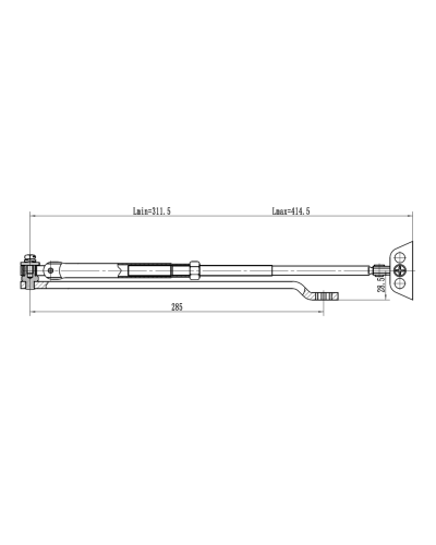 Рычаг-503 LONG. Рычаг удлиненный для доводчиков. VIZIT в Саранске