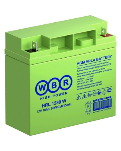 WBR HRL1280W. Аккумулятор герметичный свинцово-кислотный. WBR в Саранске