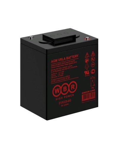 WBR EVX225-6G. Аккумулятор герметичный свинцово-кислотный. WBR в Саранске