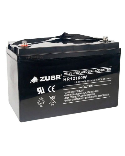 ZUBR HR 12160W (12V, 45Ah). Аккумулятор герметичный свинцово-кислотный. ZUBR в Саранске
