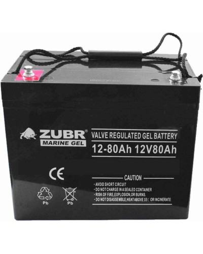 ZUBR MARINE GEL NPG 12-80 (12V, 80Ah). Аккумулятор герметичный свинцово-кислотный. ZUBR в Саранске