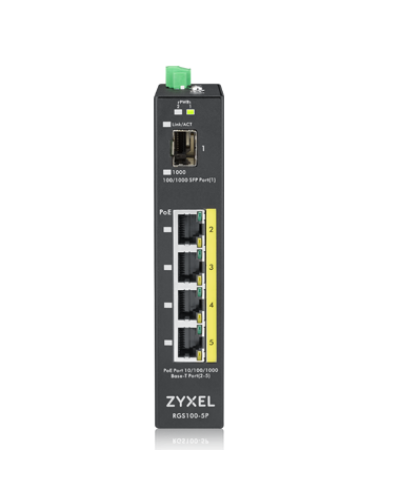 RGS100-5P-ZZ0101F. Промышленный PoE+ коммутатор. ZYXEL в Саранске