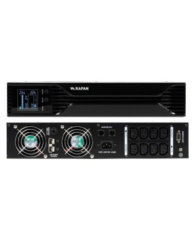 RAPAN-UPS 1000 RACK+2х9Ah (RAPAN-UPS 1000-RACK-IN-2х9-E) (8958). Бесперебойный источник питания. Бастион в Саранске