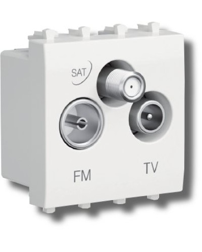 Розетка TV-FM-SAT Avanti 1 модуль черный квадрат (4402532): Розетка TV-FM-SAT в Саранске
