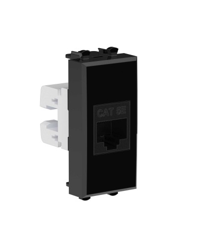 Розетка RJ-45, кат.5E, Avanti, 1 модуль, черный квадрат (4402661): Розетка компьютерная модульная в Саранске