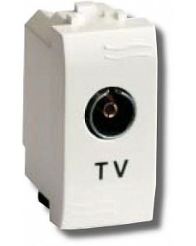 Розетка TV проходная Brava 1 модуль слоновая кость (75581S): Розетка TV в Саранске