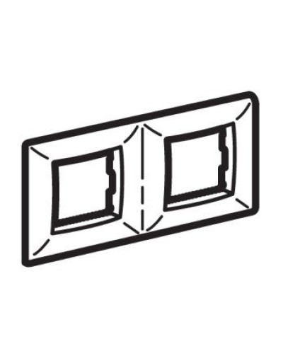 Рамка на 2+2 модуля (двухместная), слоновая кость (75012O): Рамка двухместная, Brava в Саранске