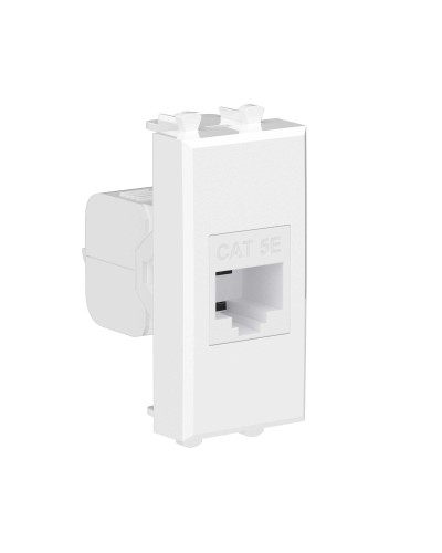 Розетка RJ-45 Avanti 1 модуль белое облако (4400661): Розетка компьютерная, без шторки модульная, кат.5е в Саранске