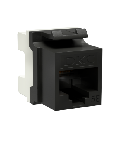 Модуль Keystone RJ45 CAT5E, 180 градусов, черный (RNK5EU180BK): Модуль неэкранированный в Саранске