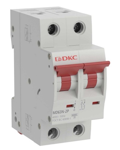 YON max MD63N 2P 6А 6кА C (MD63N-2PC6). Автоматический выключатель. ДКС в Саранске