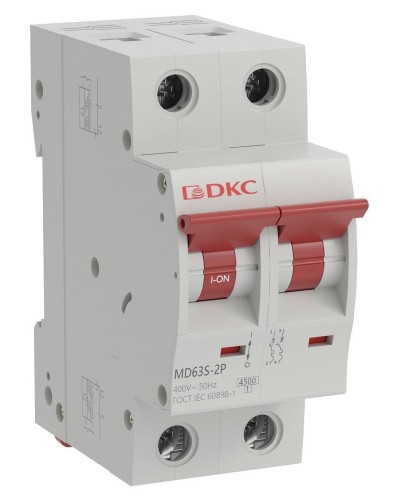YON max MD63S 2P 6А 4,5кА C (MD63S-2PC6). Автоматический выключатель. ДКС в Саранске