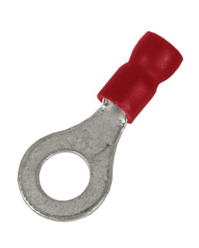 Наконечник НКИ 0,25-1,5 М4 (D4,3мм) с отверстием под винт (100 шт) (2A4P-EE-PVC). Наконечник с отверстием под винт и изолированным фланцем ПВХ. ДКС в Саранске