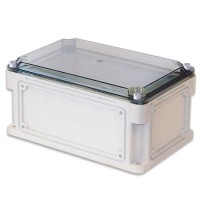 Корпус RAM box 300х200х160, высота крышки 35 мм, IP67 (532311). Корпус без монтажной платы, с фланцами, непрозрачная крышка. ДКС