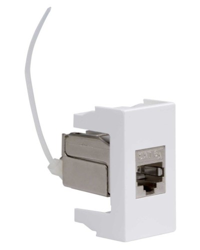 Розетка RJ-45 Viva 1 модуль кат.6A белая (45078). Розетка компьютерная экранированная с одним разъёмом. ДКС в Саранске